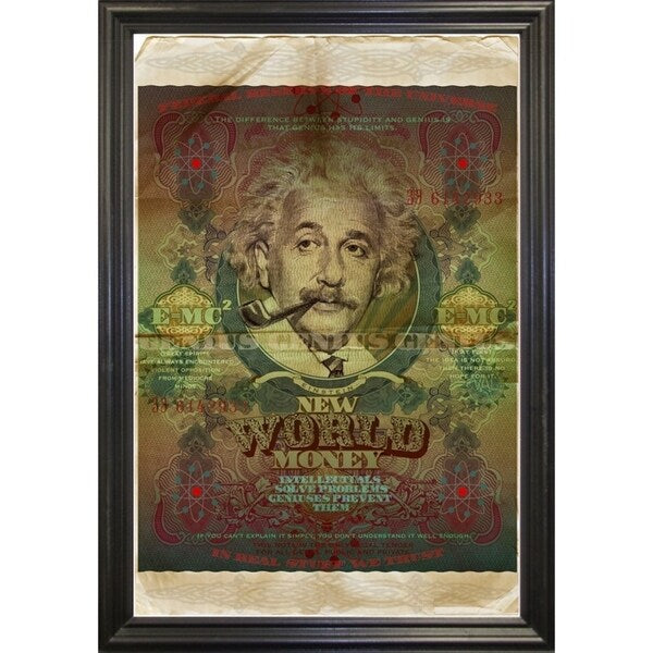 Einstein-VALBOC139186 Print 40"x26.5" by Val Bochkov