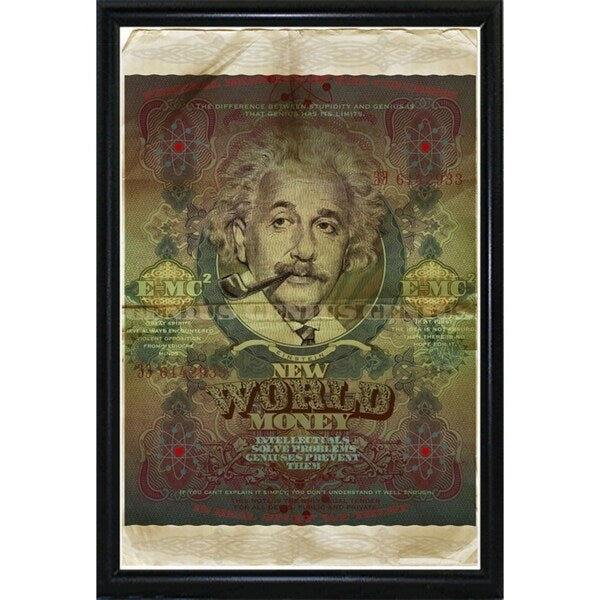 Einstein-VALBOC139186 Print 40"x26.5" by Val Bochkov