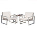 Elan Furniture Vero Outdoor 3 Piece Chat Set - Birds Eye Sunbrella Cushions