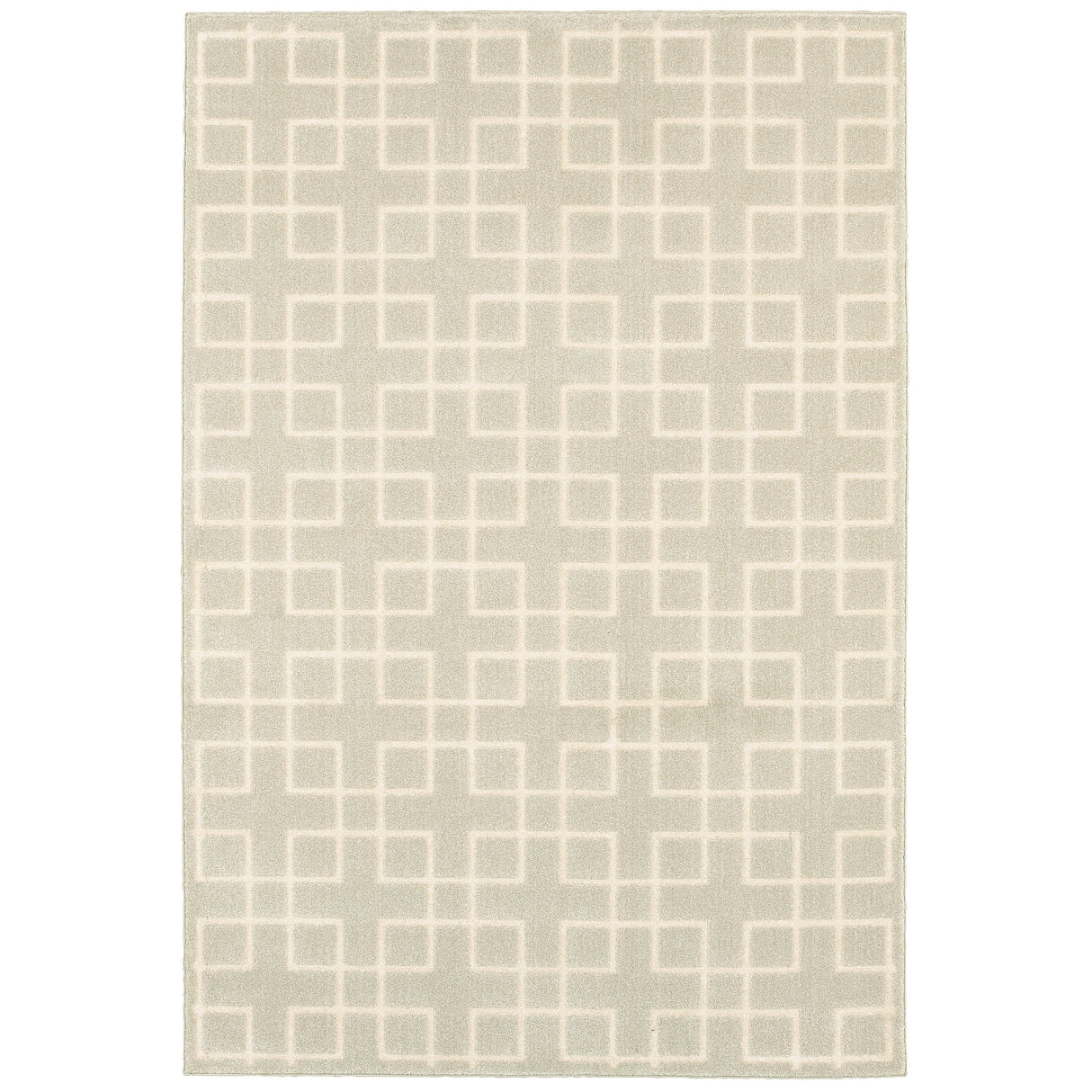 Vista Home Elance Geometric Trellis Heathered Area Rug