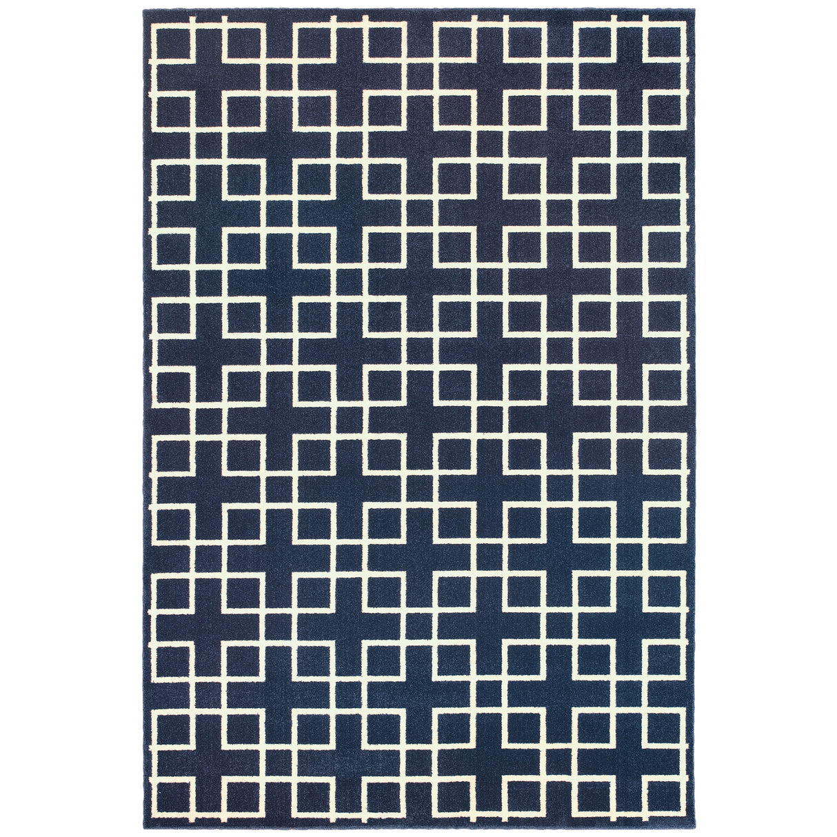 Vista Home Elance Geometric Trellis Heathered Area Rug