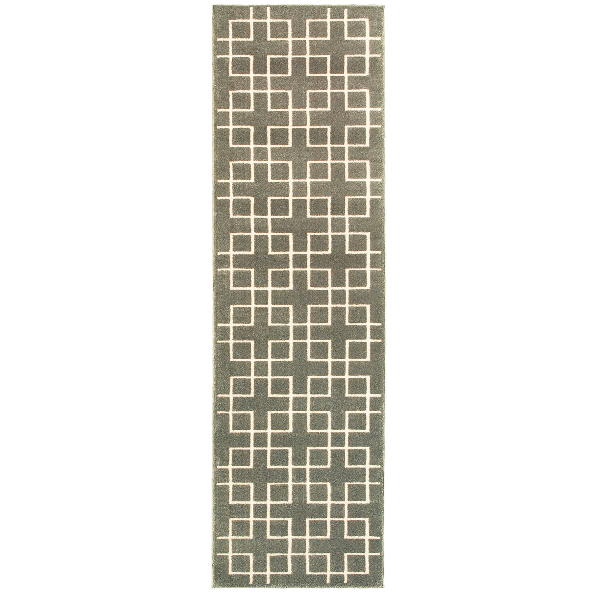 Vista Home Elance Geometric Trellis Heathered Area Rug