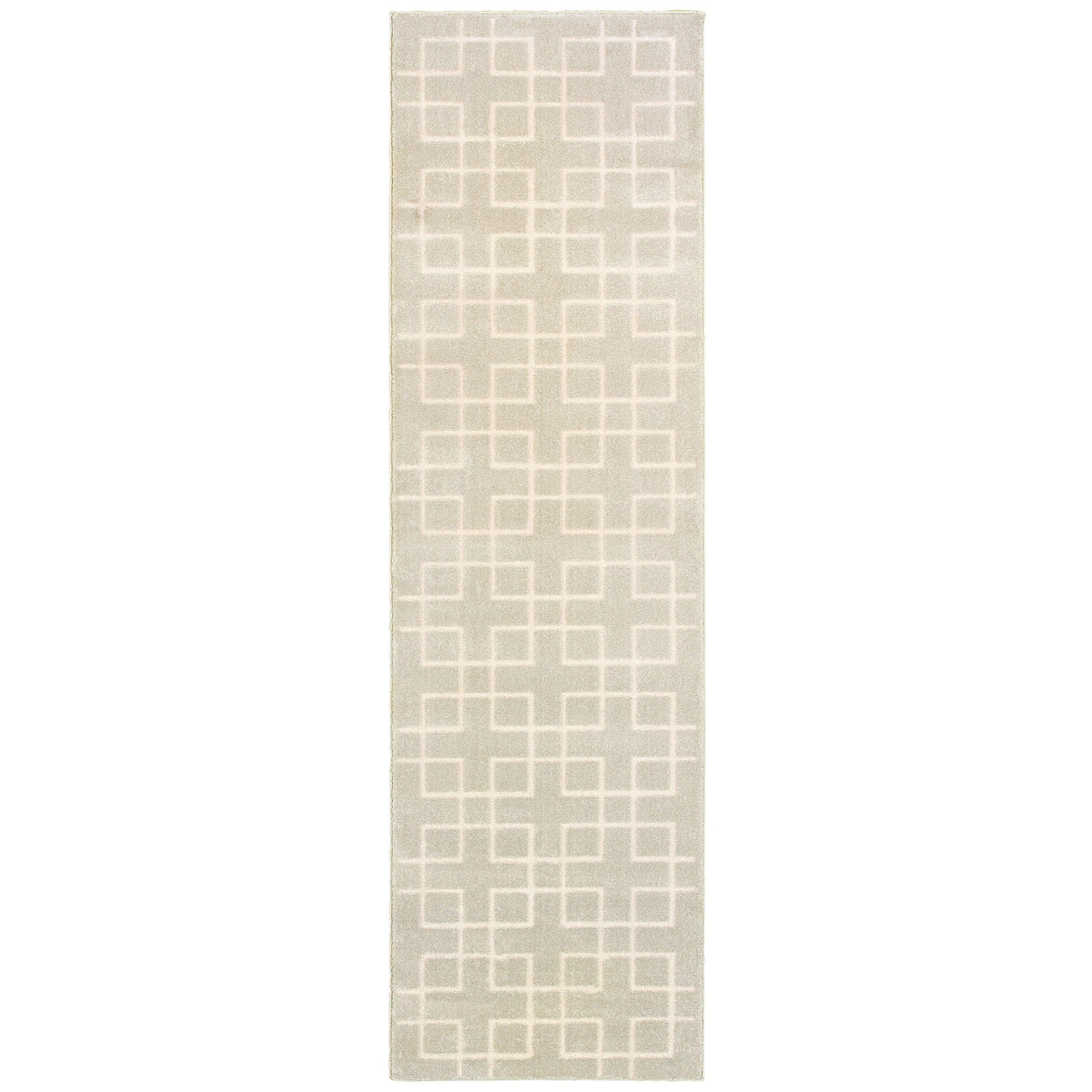 Vista Home Elance Geometric Trellis Heathered Area Rug