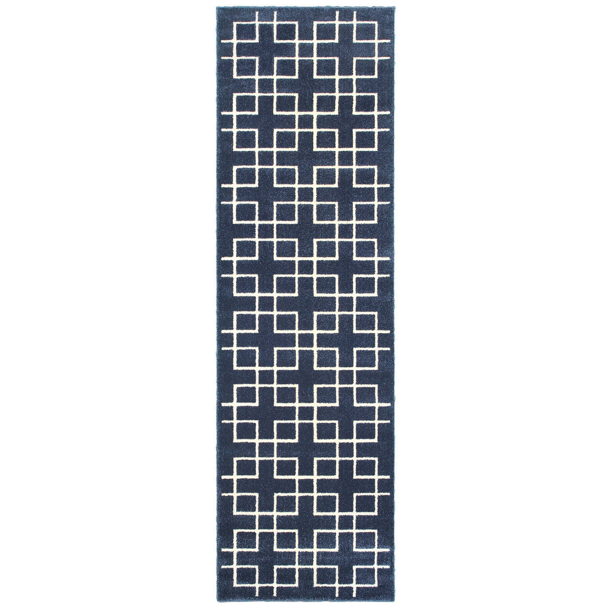 Vista Home Elance Geometric Trellis Heathered Area Rug