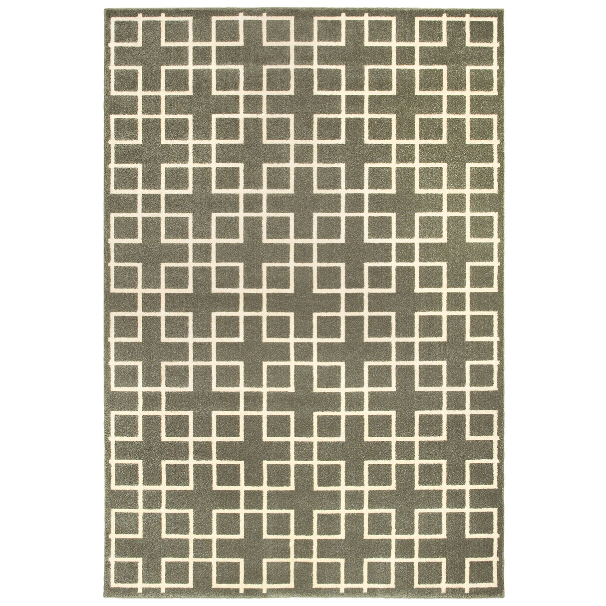 Vista Home Elance Geometric Trellis Heathered Area Rug