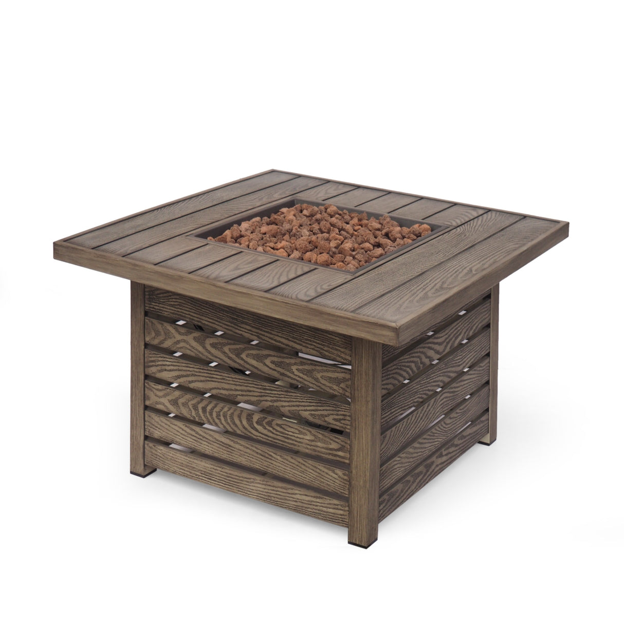 Elberton Outdoor 39" Outdoor 50,000 BTU Square Fire Pit by Christopher Knight Home