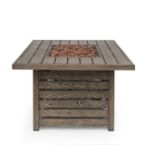 Elberton Outdoor 39" Outdoor 50,000 BTU Square Fire Pit by Christopher Knight Home