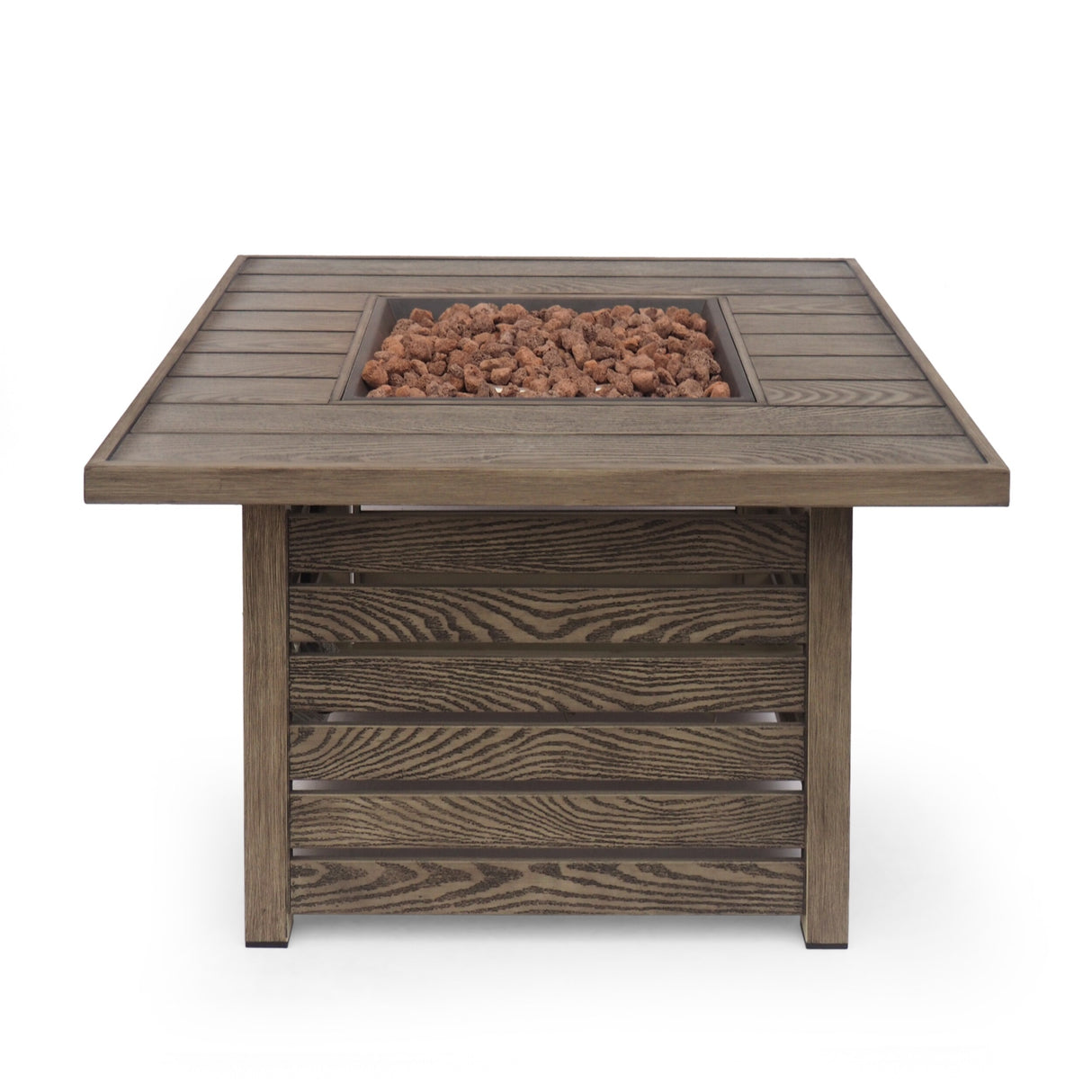 Elberton Outdoor 39" Outdoor 50,000 BTU Square Fire Pit by Christopher Knight Home
