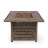 Elberton Outdoor 39" Outdoor 50,000 BTU Square Fire Pit by Christopher Knight Home