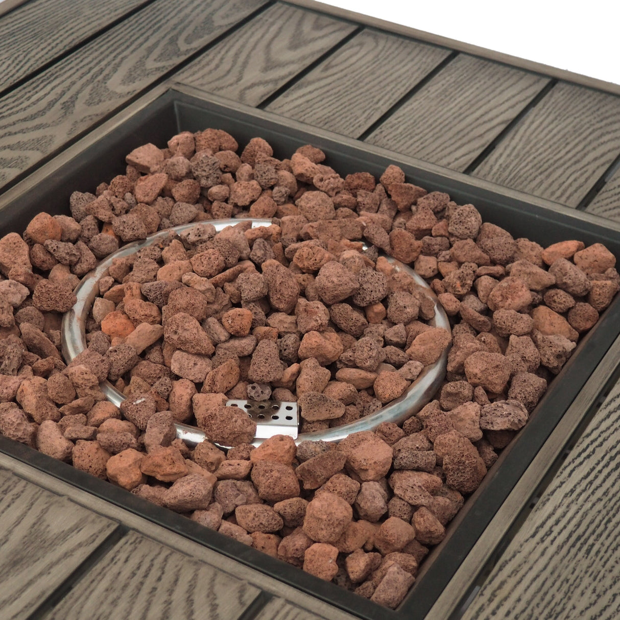 Elberton Outdoor 39" Outdoor 50,000 BTU Square Fire Pit by Christopher Knight Home