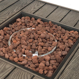 Elberton Outdoor 39" Outdoor 50,000 BTU Square Fire Pit by Christopher Knight Home