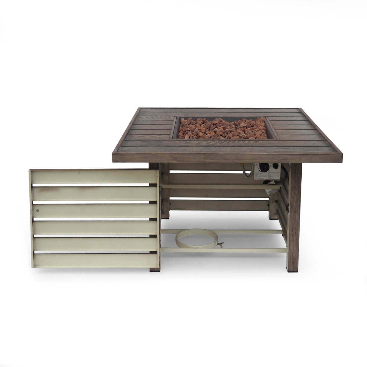 Elberton Outdoor 39" Outdoor 50,000 BTU Square Fire Pit by Christopher Knight Home