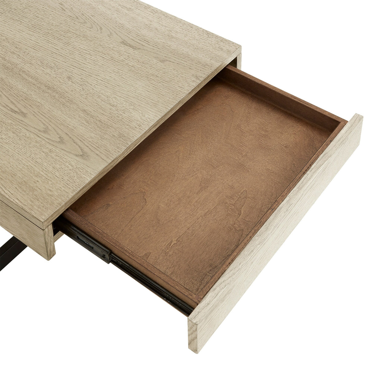 Eldersley Wood Finish Coffee Table with Two Drawers by iNSPIRE Q Modern