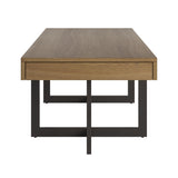 Eldersley Wood Finish Coffee Table with Two Drawers by iNSPIRE Q Modern