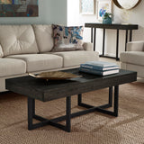 Eldersley Wood Finish Coffee Table with Two Drawers by iNSPIRE Q Modern