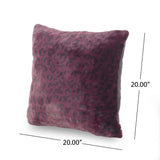 Eldridge Modern Faux Fur Throw Pillow Cover by Christopher Knight Home