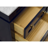 KitchenBathCollection Eleanor 24" Bathroom Vanity with Carrara Marble Top