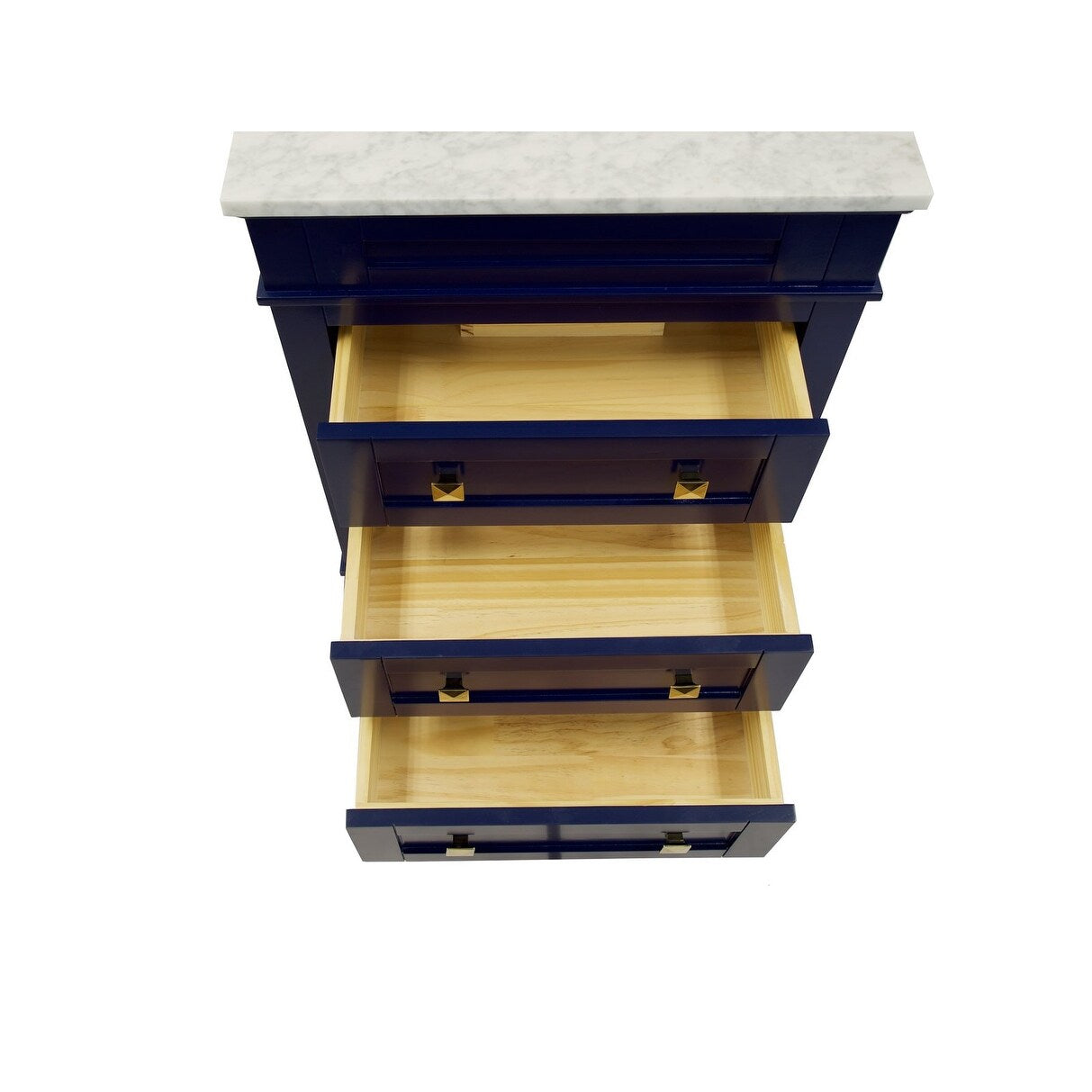 KitchenBathCollection Eleanor 24" Bathroom Vanity with Carrara Marble Top