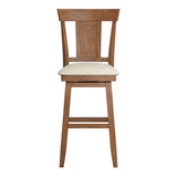 Eleanor Panel Back Wood Swivel Chair by iNSPIRE Q Classic