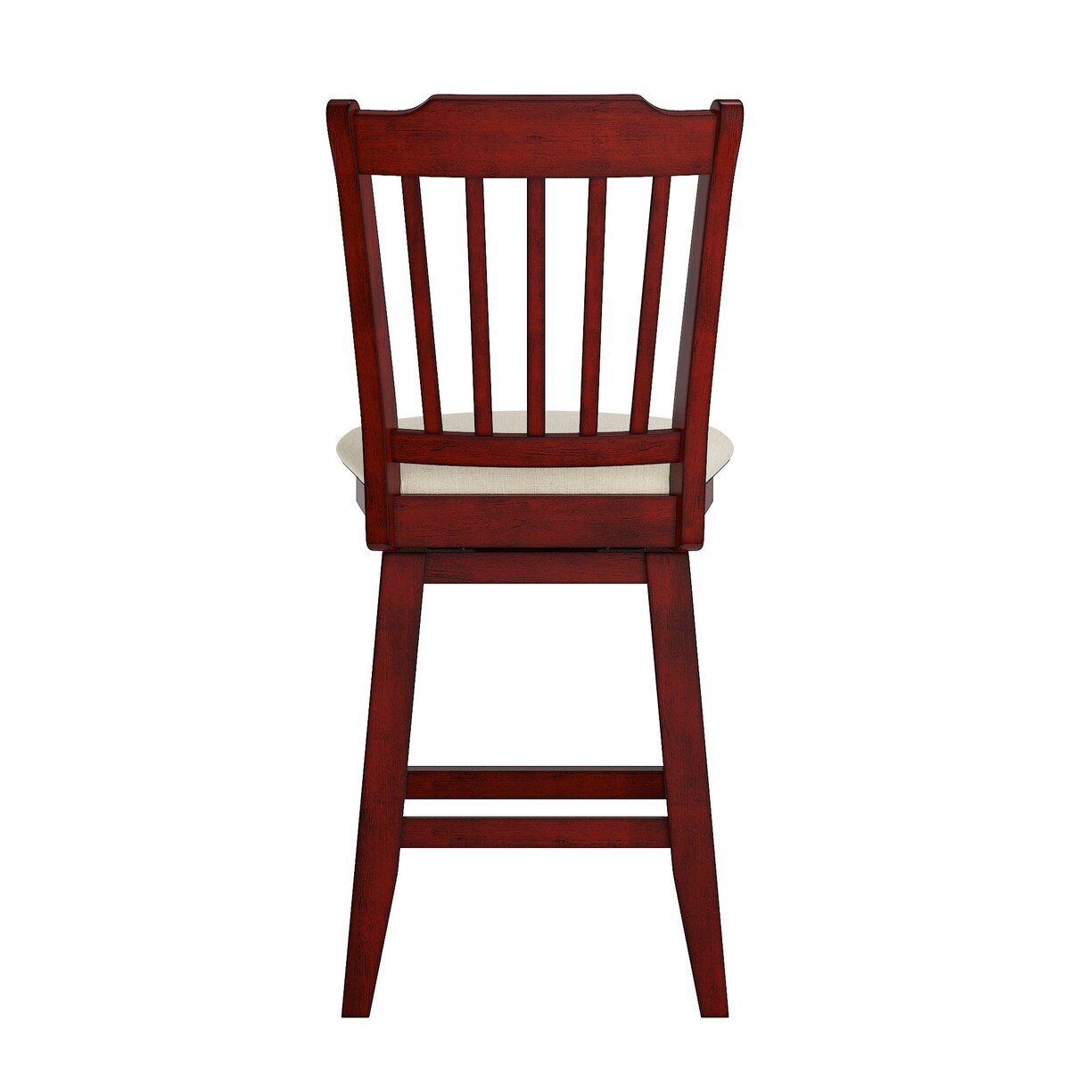 Eleanor Slat Back Wood Swivel Stool by iNSPIRE Q Classic