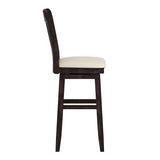 Eleanor Slat Back Wood Swivel Stool by iNSPIRE Q Classic