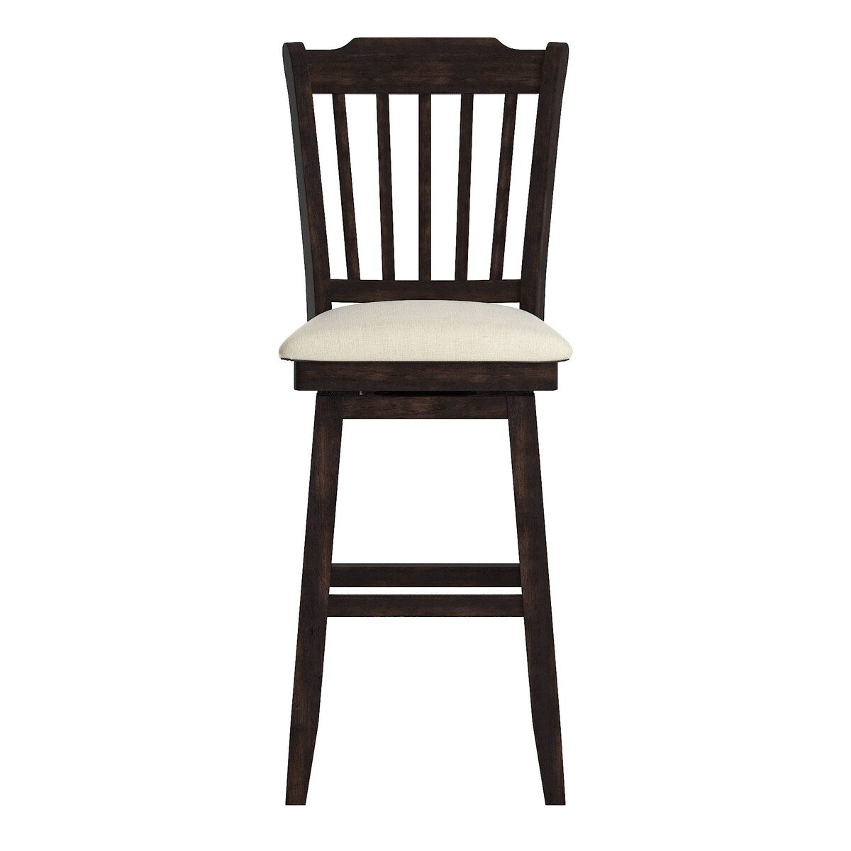 Eleanor Slat Back Wood Swivel Stool by iNSPIRE Q Classic