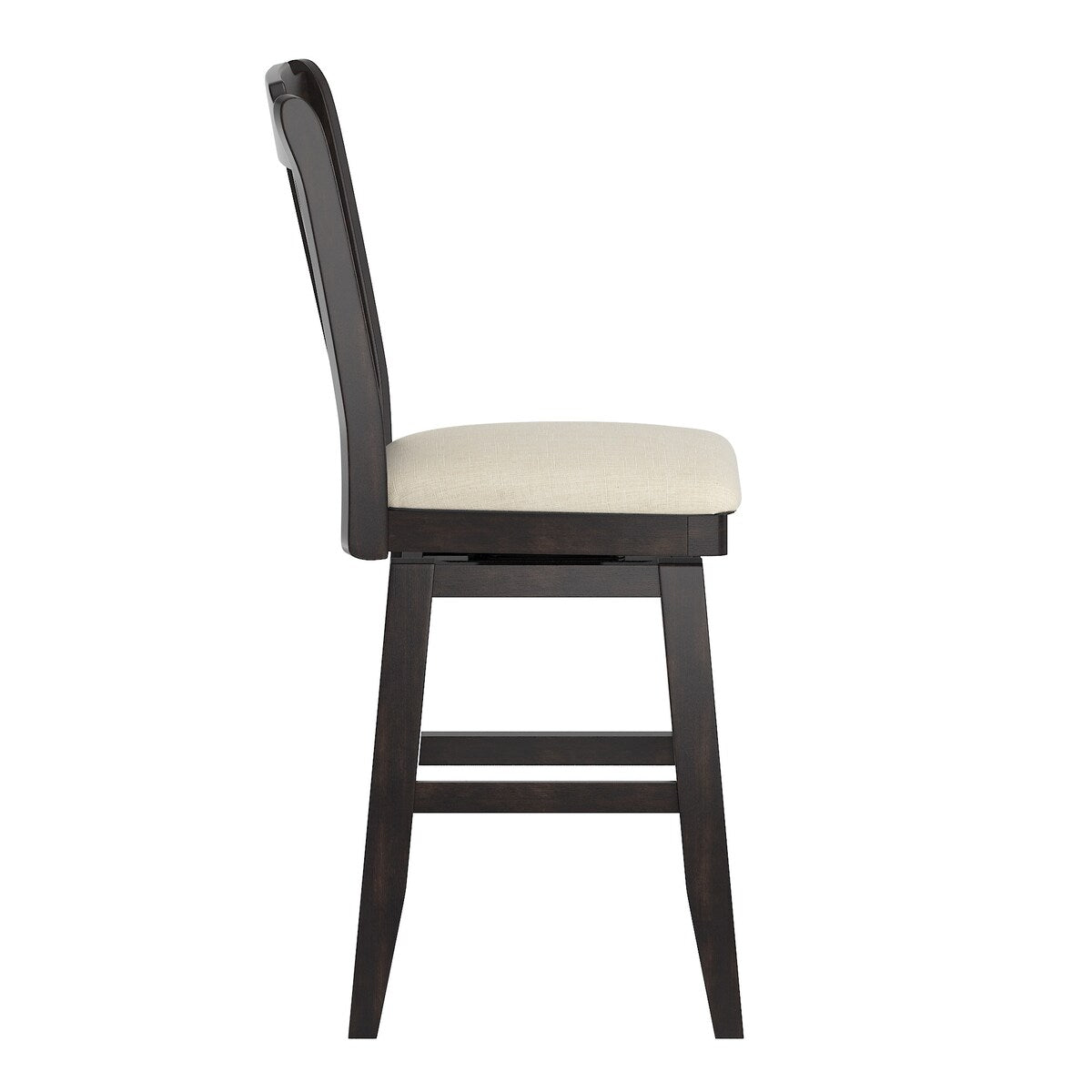 Eleanor Slat Back Wood Swivel Stool by iNSPIRE Q Classic
