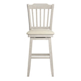 Eleanor Slat Back Wood Swivel Stool by iNSPIRE Q Classic