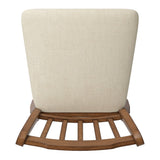 Eleanor Slat Back Wood Swivel Stool by iNSPIRE Q Classic