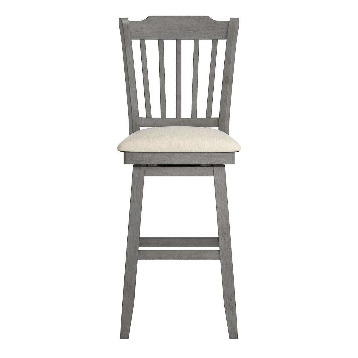 Eleanor Slat Back Wood Swivel Stool by iNSPIRE Q Classic