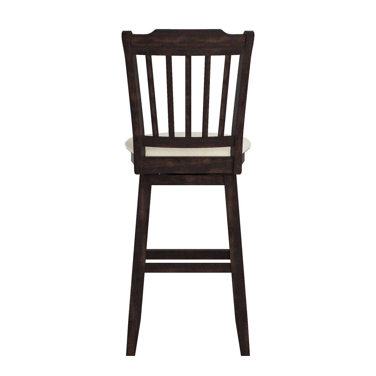 Eleanor Slat Back Wood Swivel Stool by iNSPIRE Q Classic