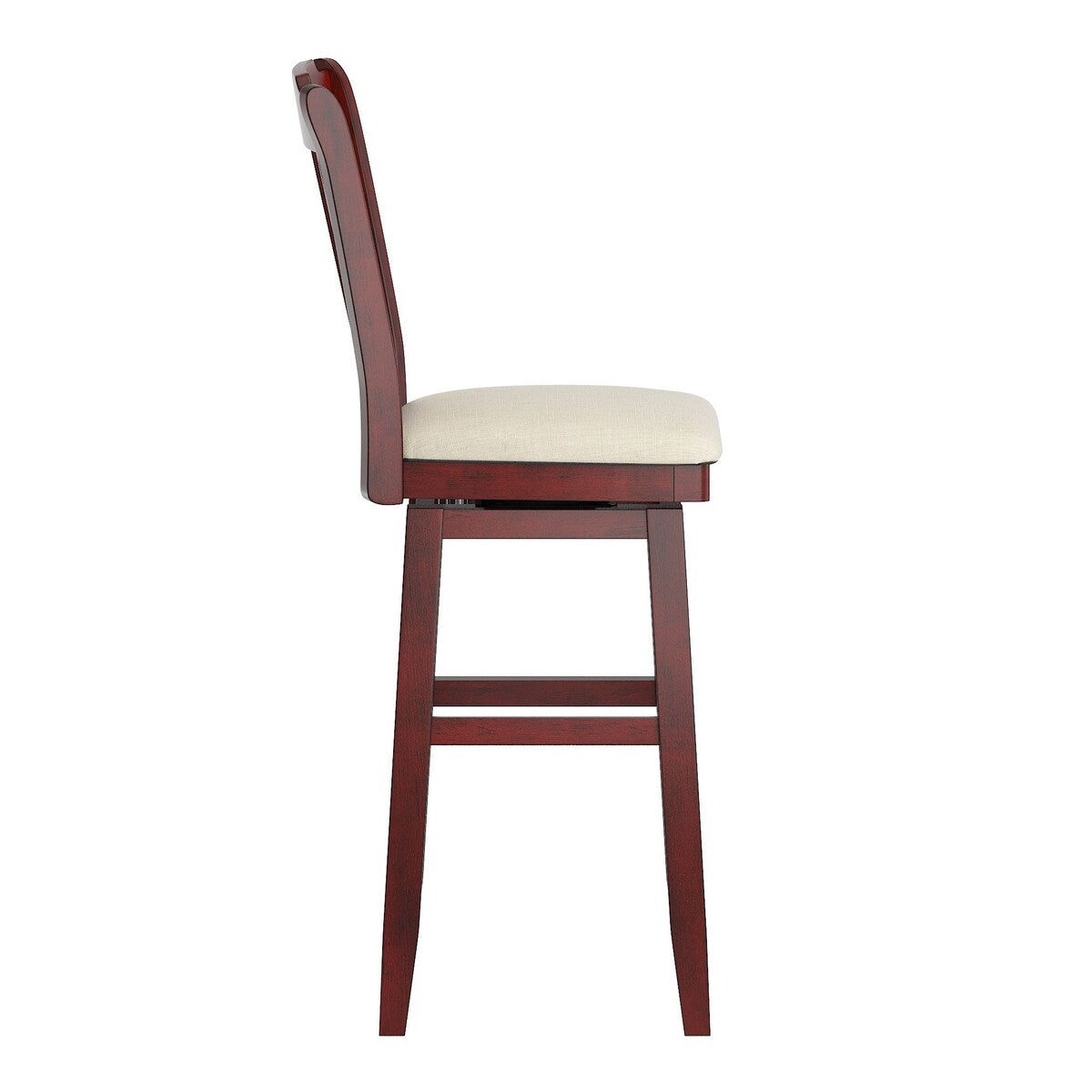 Eleanor Slat Back Wood Swivel Stool by iNSPIRE Q Classic