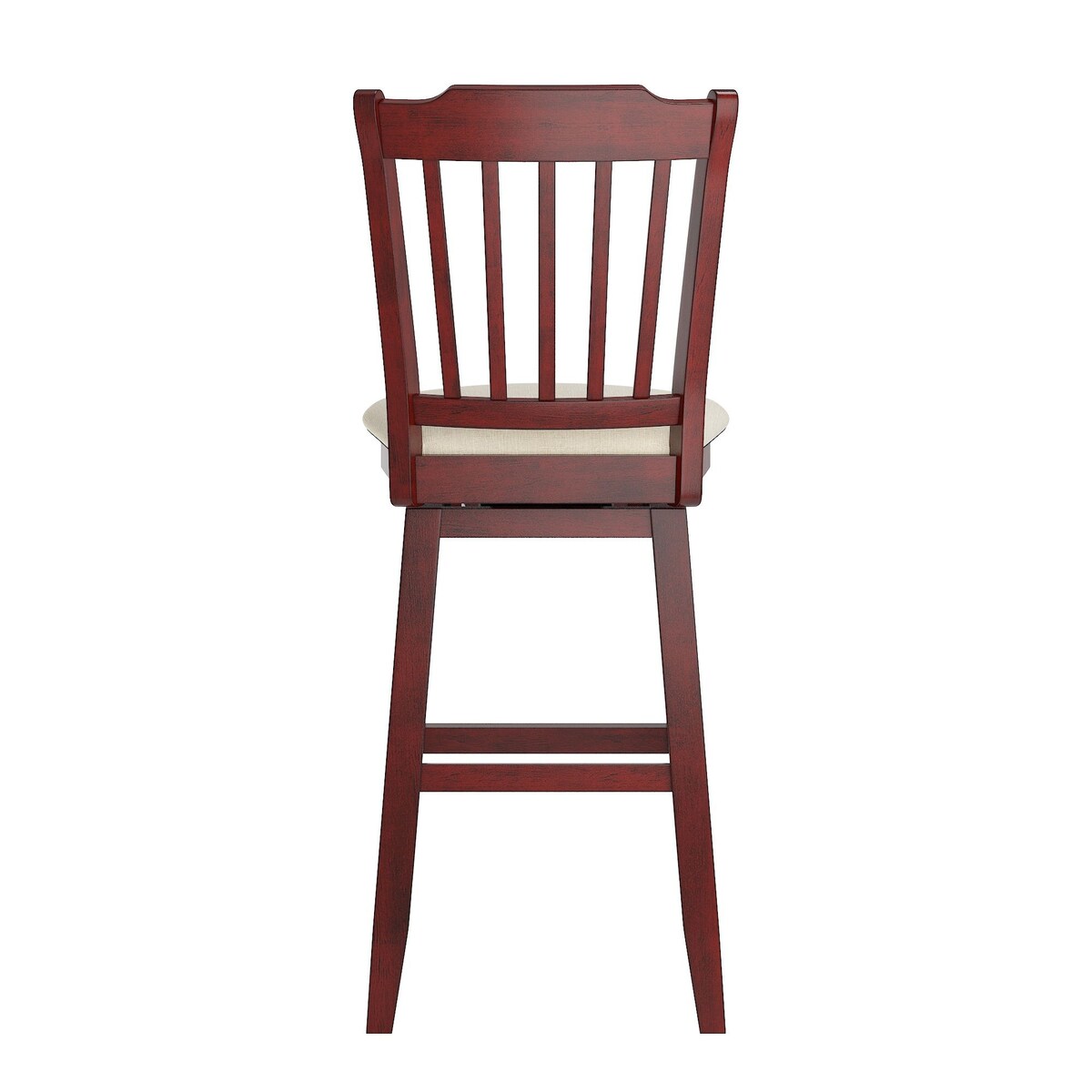 Eleanor Slat Back Wood Swivel Stool by iNSPIRE Q Classic