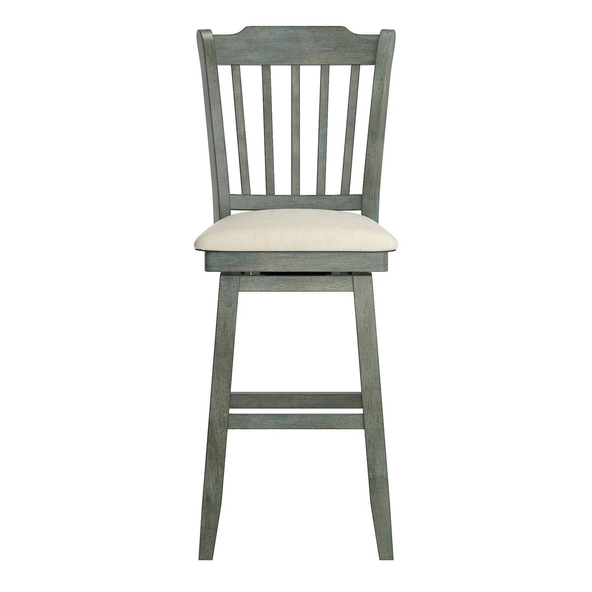 Eleanor Slat Back Wood Swivel Stool by iNSPIRE Q Classic