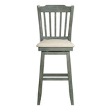 Eleanor Slat Back Wood Swivel Stool by iNSPIRE Q Classic
