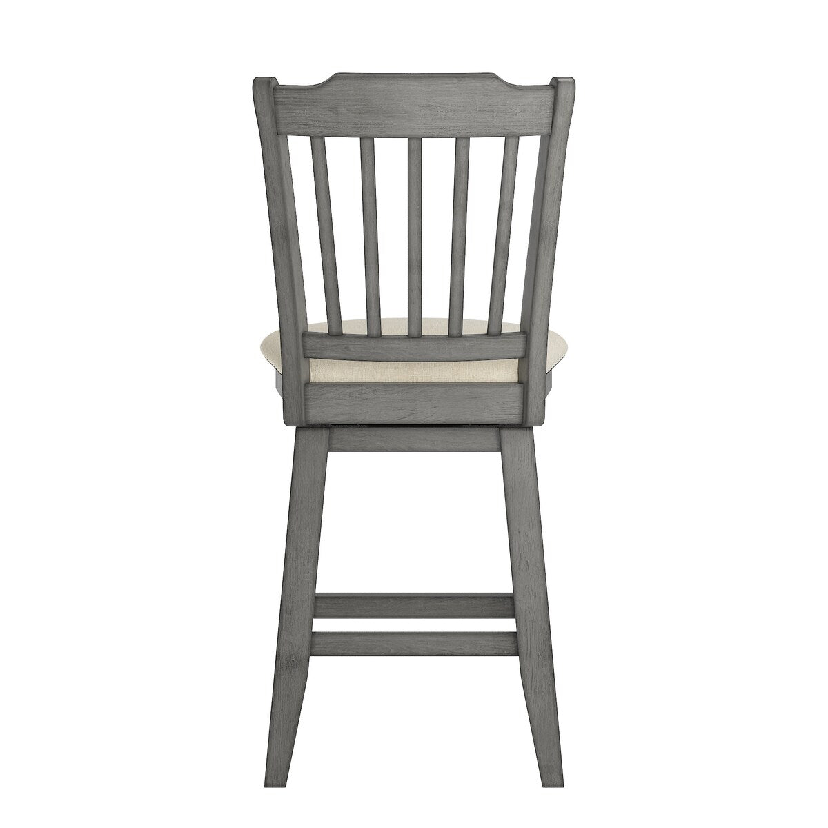 Eleanor Slat Back Wood Swivel Stool by iNSPIRE Q Classic