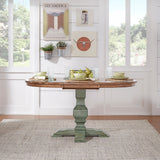 Eleanor Two-tone Oval Solid Wood Dining Table by iNSPIRE Q Classic