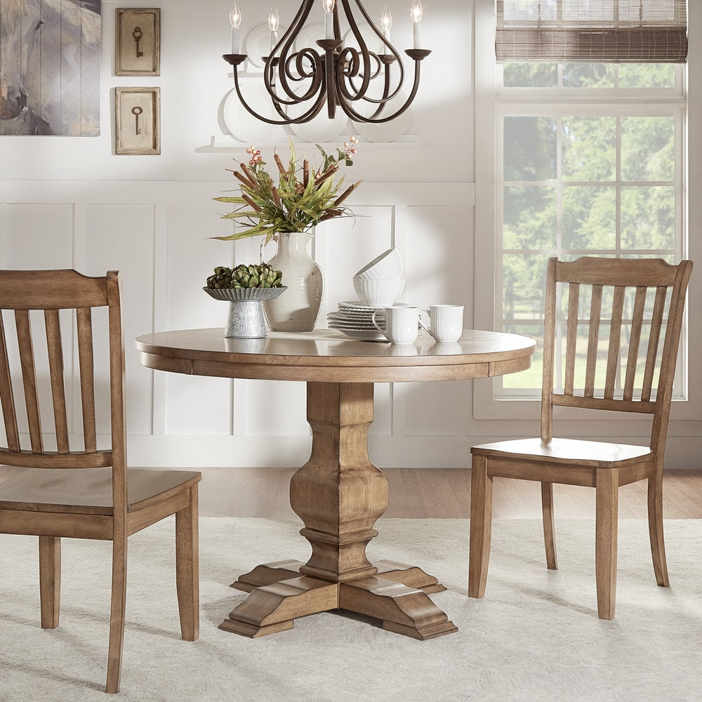 Eleanor Two tone Round Top Dining Table by iNSPIRE Q Classic