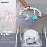 Electric Baby Swings, Portable Baby Swing for Infants to Toddler, Soothing Infant Swing with Intelligent Music Vibration Box