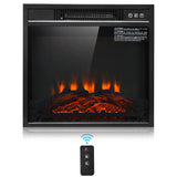 Electric Fireplace Heater 1400 W Recessed Stove with Remote Control