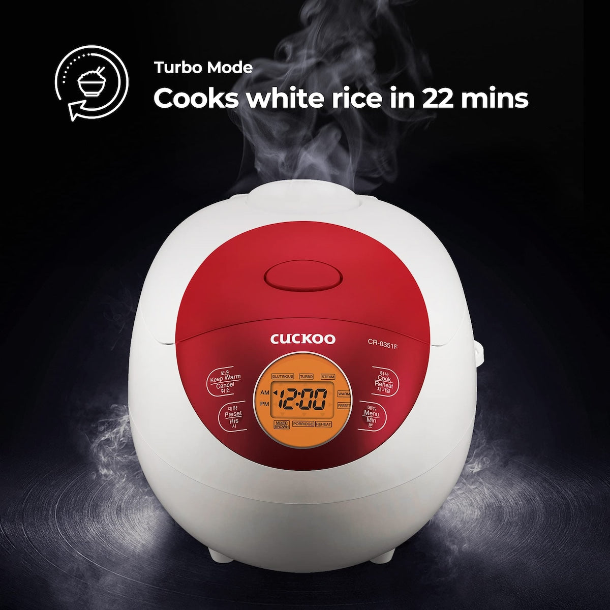 Electric Heating Rice Cooker (Red), Family Rice Cooker, 7.80 x 8.90 x 11.50