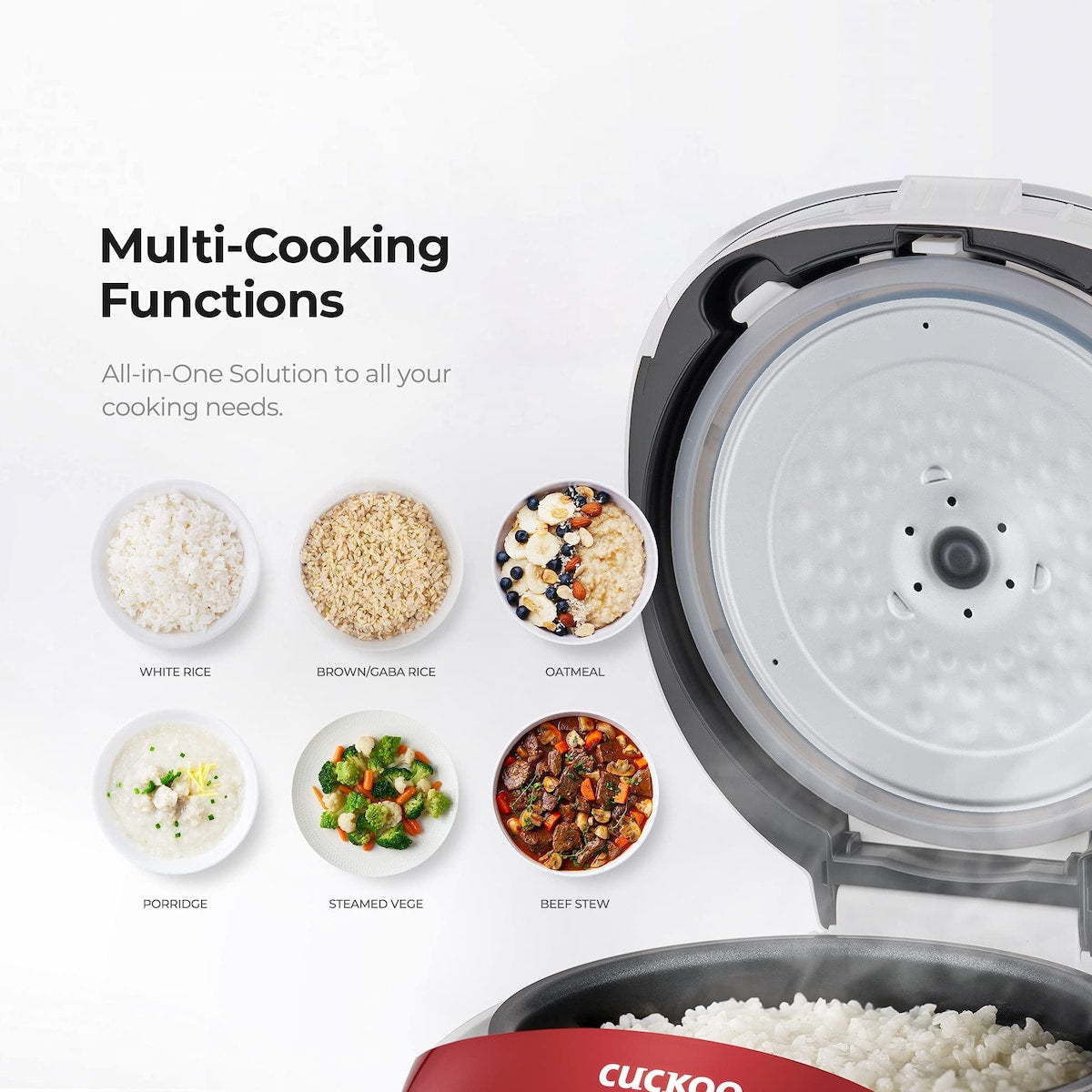 Electric Heating Rice Cooker (Red), Family Rice Cooker, 7.80 x 8.90 x 11.50