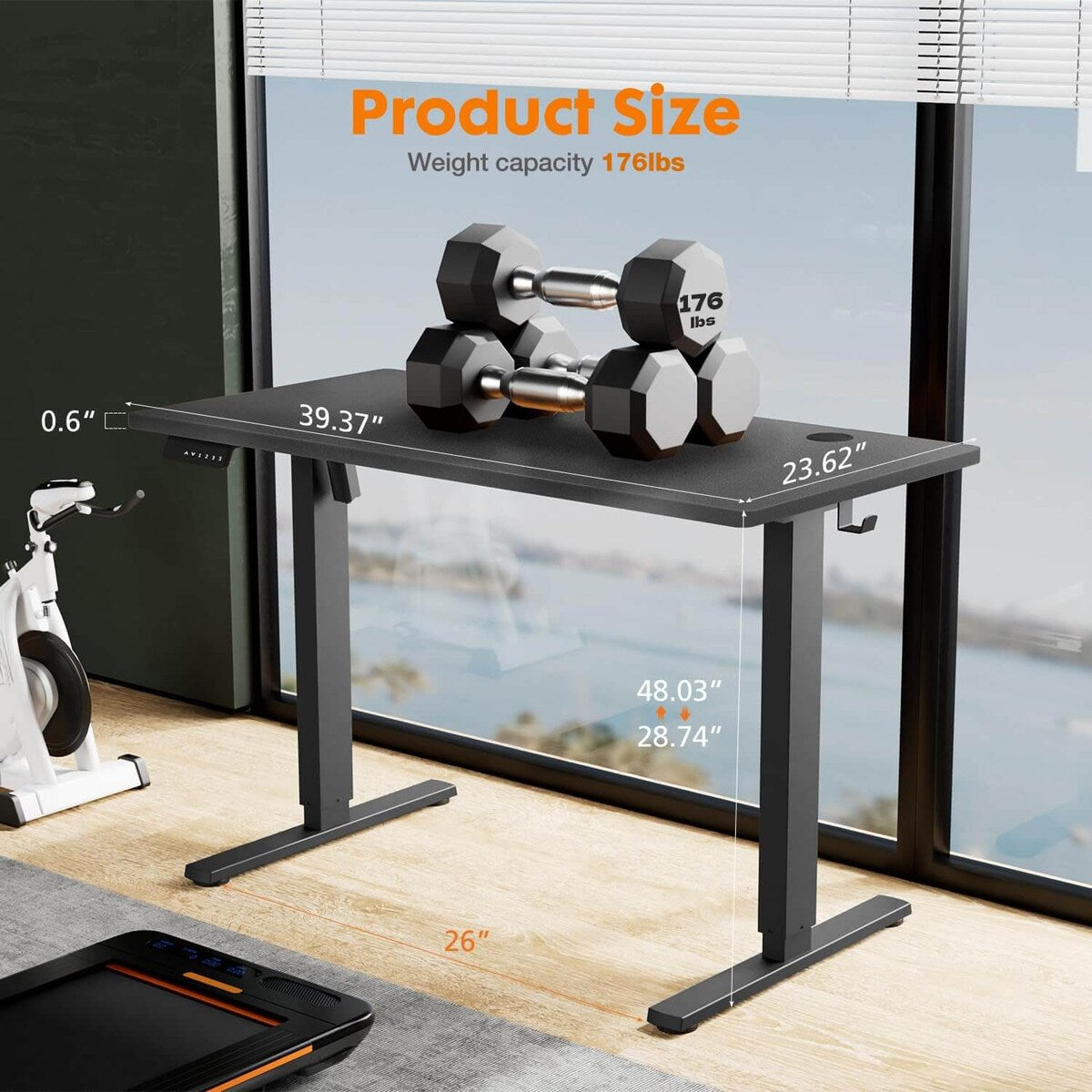 Electric Height Adjustable Ergonomic Computer Desk