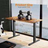 Electric Height Adjustable Standing Desk,Sit to Stand Ergonomic Computer Desk, 48'' x 24"
