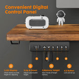 Electric Height Adjustable Standing Desk,Sit to Stand Ergonomic Computer Desk, 48'' x 24"