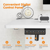 Electric Height Adjustable Standing Desk,Sit to Stand Ergonomic Computer Desk, 48'' x 24"