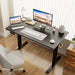 Electric Height Adjustable Wooden Desktop Standing Desk, Natural