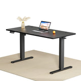 Electric Height Adjustable Wooden Desktop Standing Desk, Natural