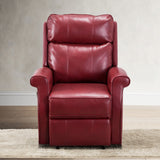 Electric Lift Chairs Adjustable Theater Seating Leather Massage Chairs, Red