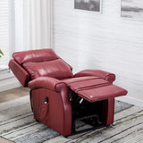Electric Lift Chairs Adjustable Theater Seating Leather Massage Chairs, Red